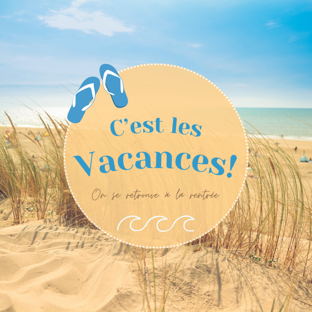 Post Instagram Vacances Plage Tendance simple Bleu beige 1